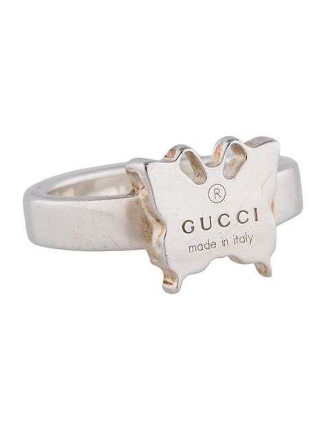 gucci rings snake|gucci sterling silver butterfly ring.